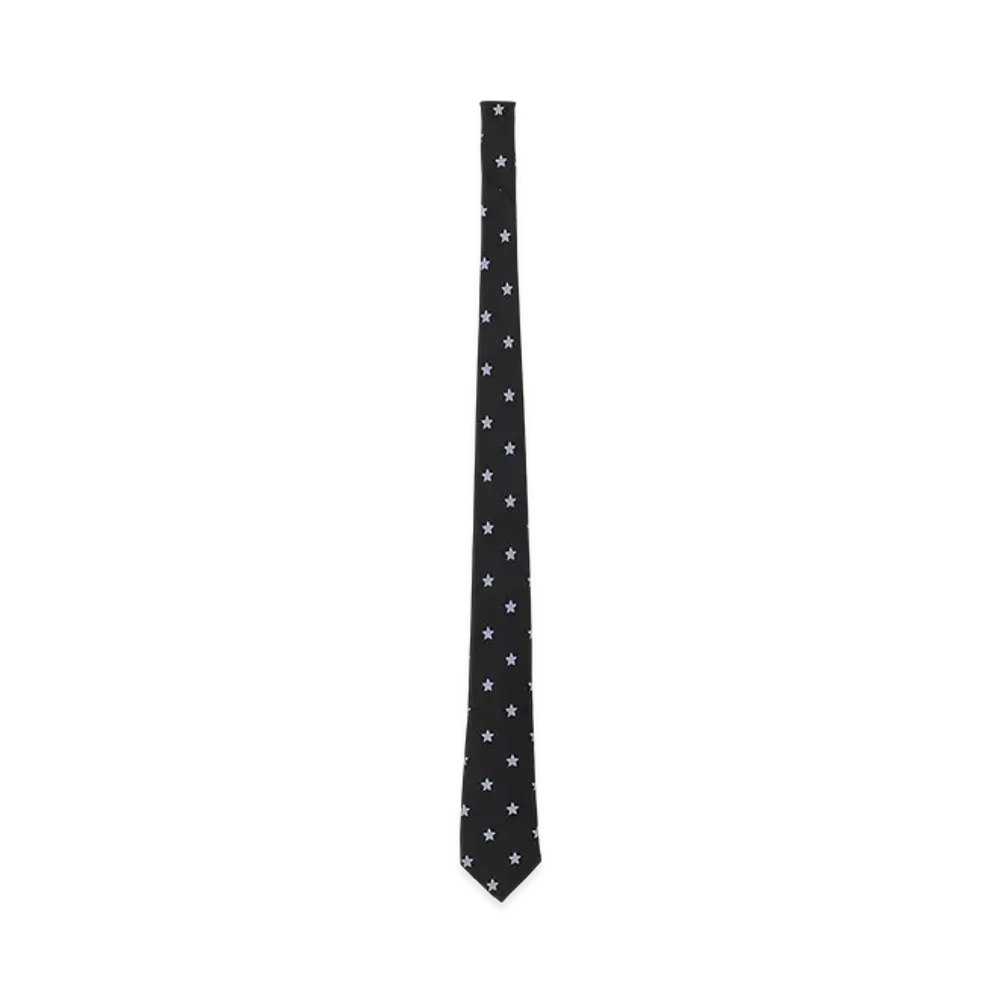Yohji Yamamoto POUR HOMME Star Pattern JQ Derby Tie C "Black"