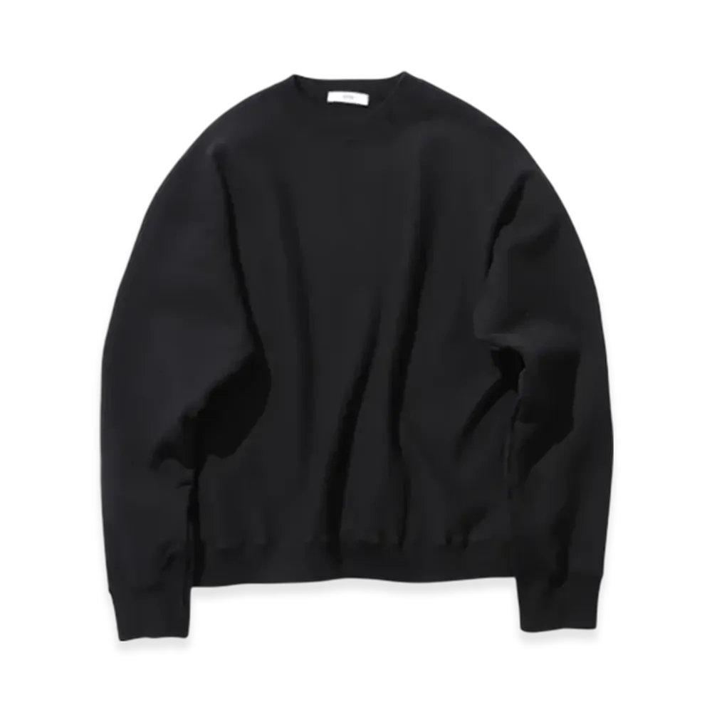 ATON Garment Dyed Urake Oversized Sweatshirt "Black"