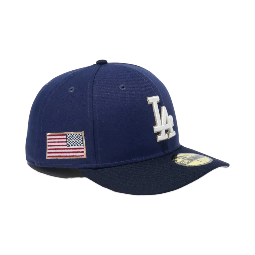 NEW ERA PC 59Fifty Stars & Stripes Los Angeles Dodgers "Light Navy/Navy"