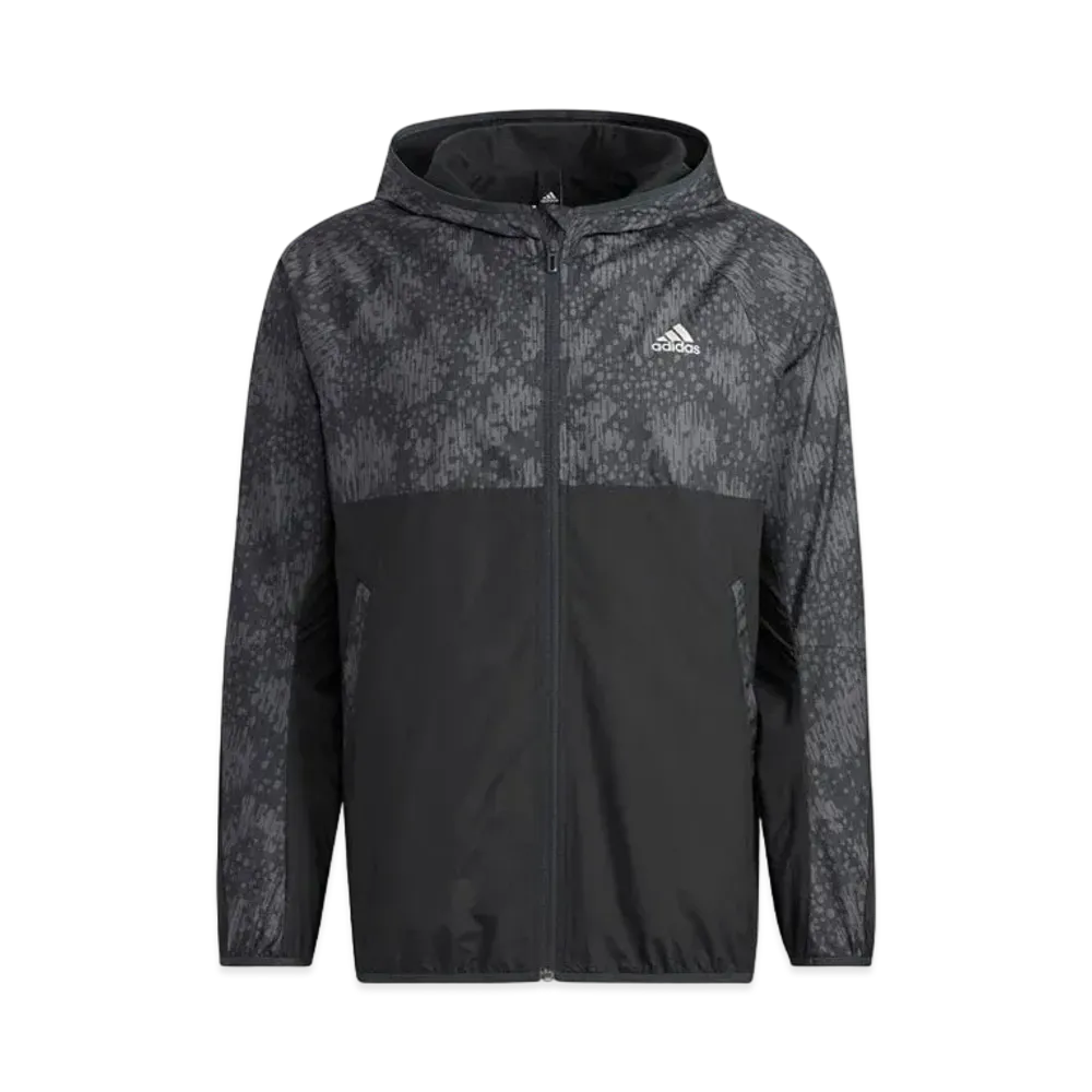 ADIDAS SEASONAL ICON WIND JACKET "Black/Gray Six"