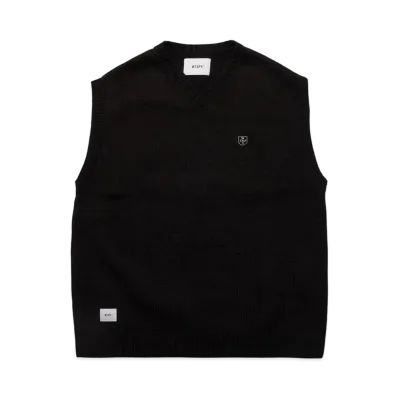 WTAPS Ditch / Vest / Acrylic. Crst "Black"
