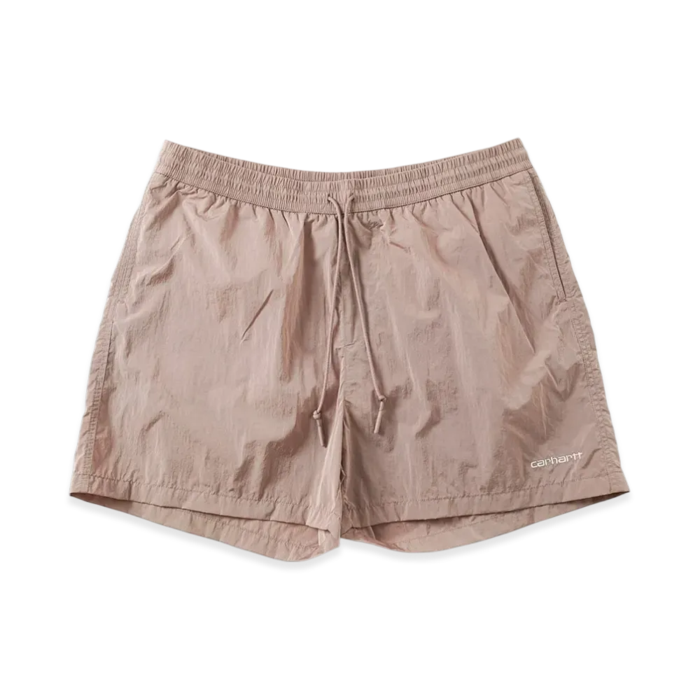 Carhartt WIP Tobes Swim Trunks "Glassy Pink/White"