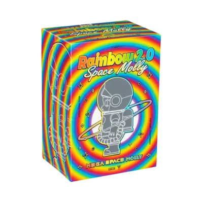 POP MART "MEGA COLLECTIONS" MEGA SPACE MOLLY 400% Rainbow 2.0