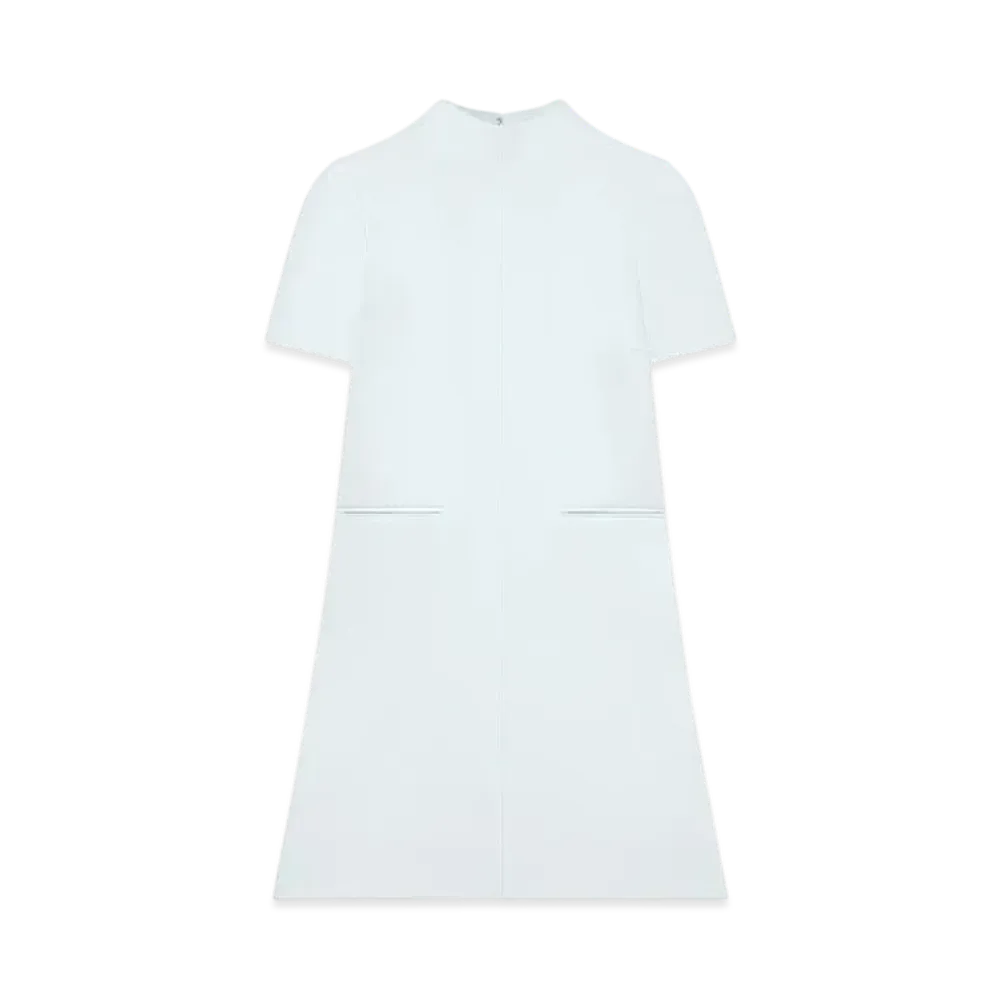 Courreges Twill A-Line Dress "Iceberg"