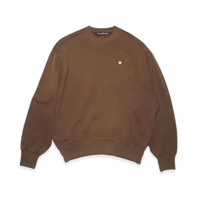 Acne Studios Fiah Crewneck Sweatshirt "Coffee Brown"