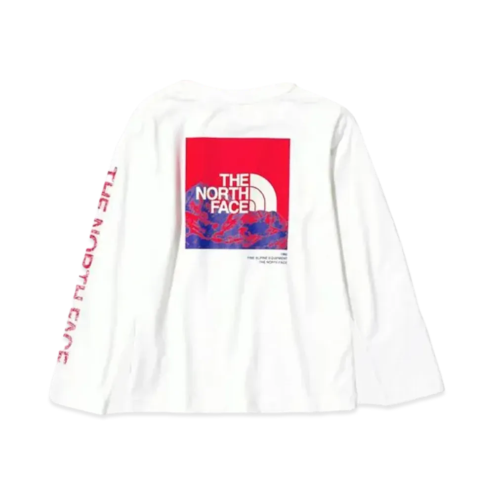 The North Face L/S Sleeve Graphic Tee "White"