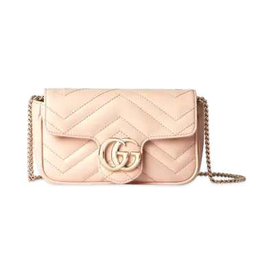 GUCCI GG Marmont Super Mini Bag "Light Pink"