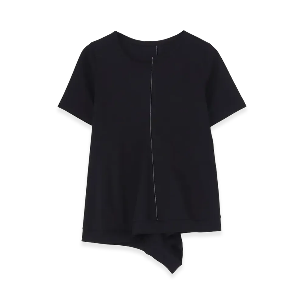 Yohji Yamamoto Smooth Crew Neck Short Sleeve "Black"