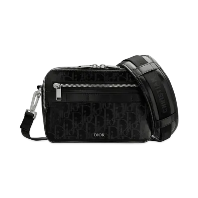 Dior Safari Messenger Bag Dior Oblique Galaxy Leather "Black"