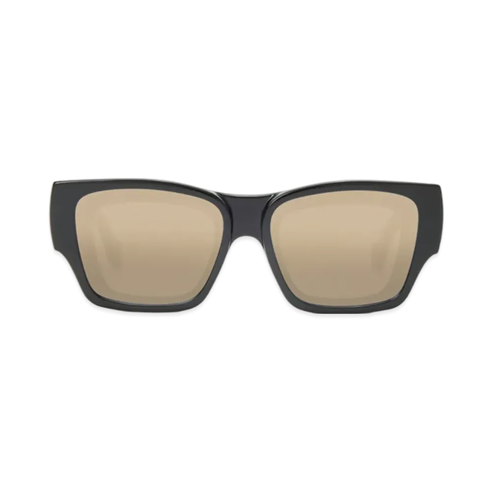 LOEWE Front Lens Square Sunglasses "Black/Silver"