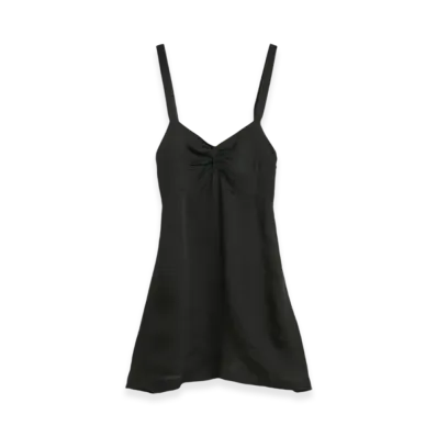 OUR LEGACY Women's Apron Dress "Noir Stripe Sheer Viscose Silk"