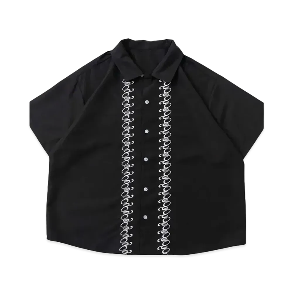 Student Apathy S LINE logo shirt "BLACK"