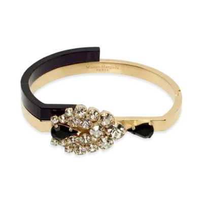 Maison Margiela Rhinestone Bracelet "Black/Gold"