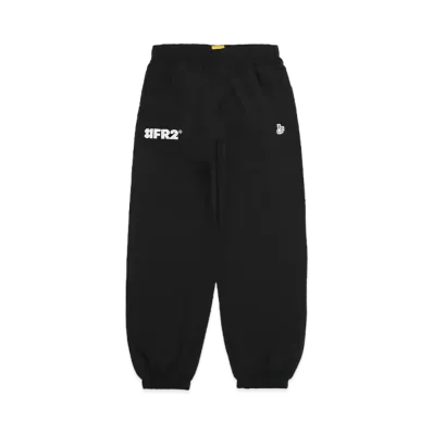 FR2 Logo Embroidery Nylon Training Pants "Black/White"