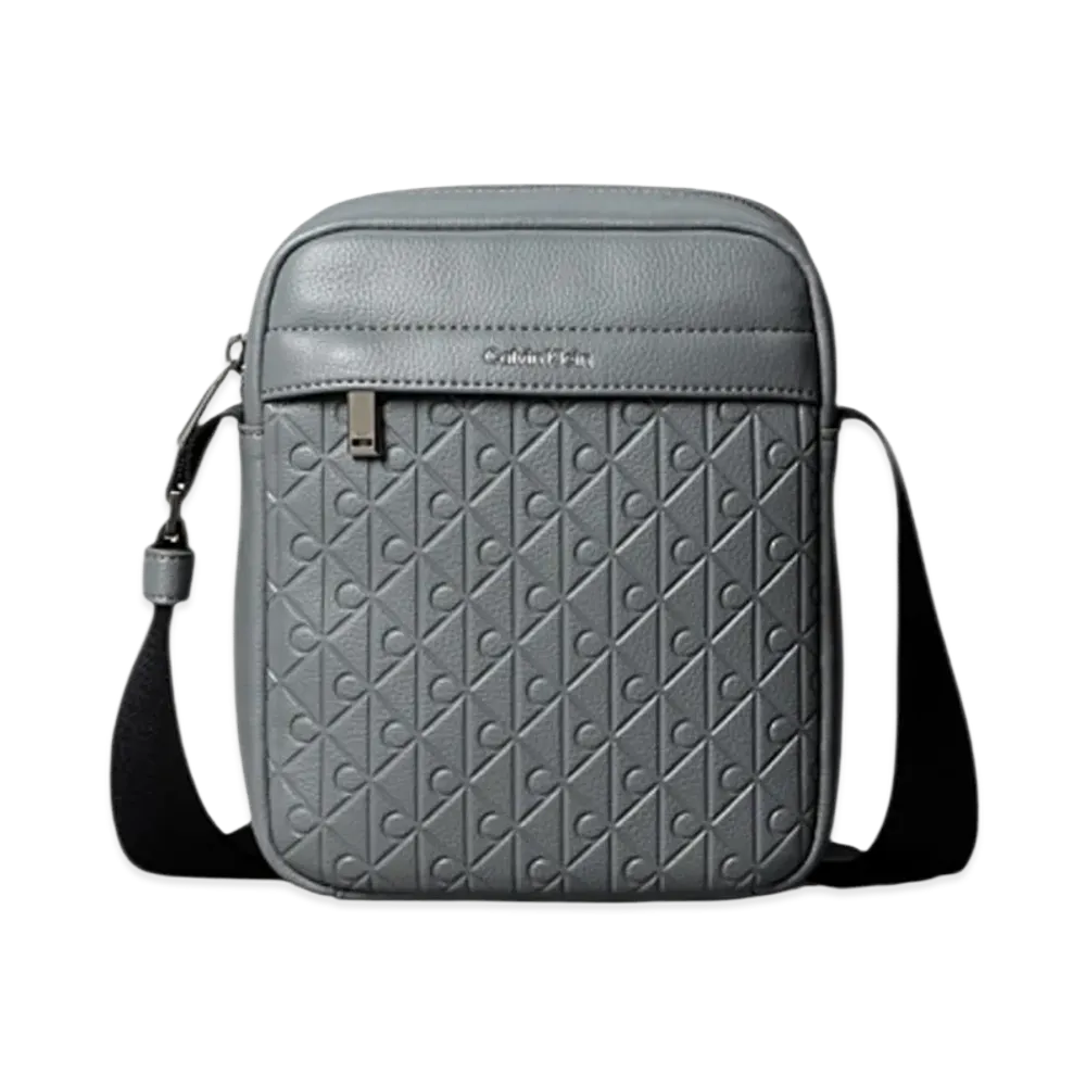 Calvin Klein Emblem AOP Emboss Reporter "Charcoal Gray"