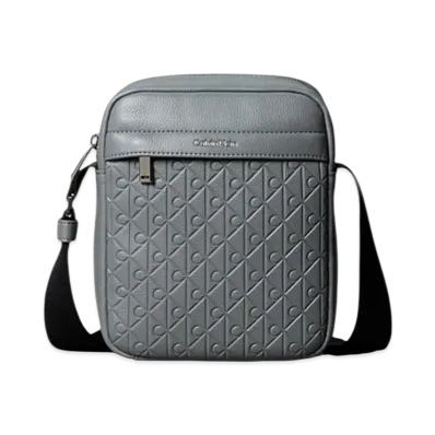 Calvin Klein Emblem AOP Emboss Reporter "Charcoal Gray"