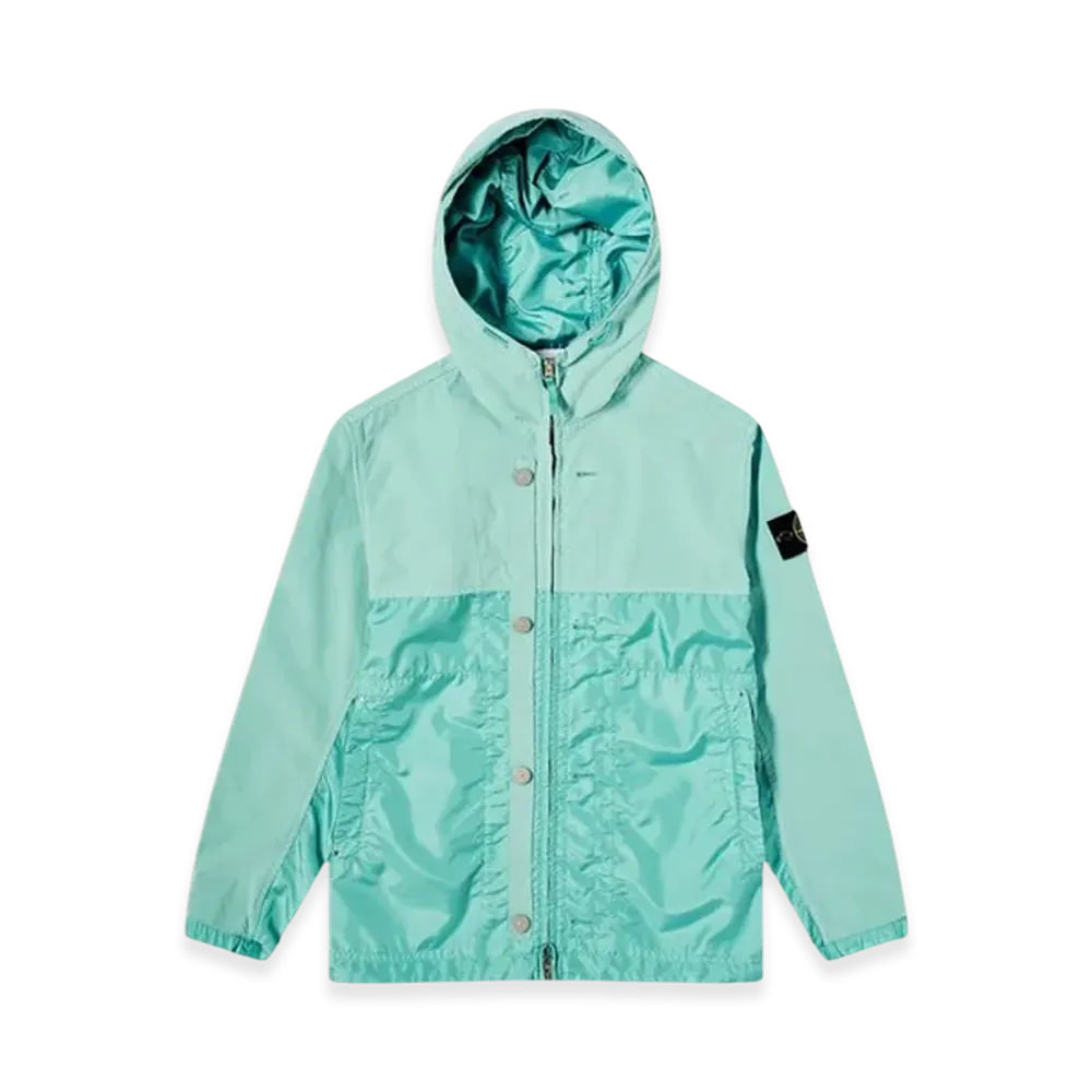 Stone Island 42732 Polyester Tela with David Light-TC Hooded Jacket - 24SS "Light Green"