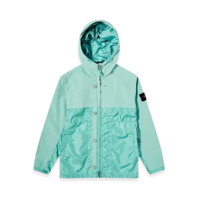 Stone Island 42732 Polyester Tela with David Light-TC Hooded Jacket - 24SS "Light Green"