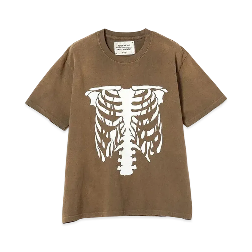 BEAMS x FUTURE ARCHIVE Bone Print Tee "Brown"