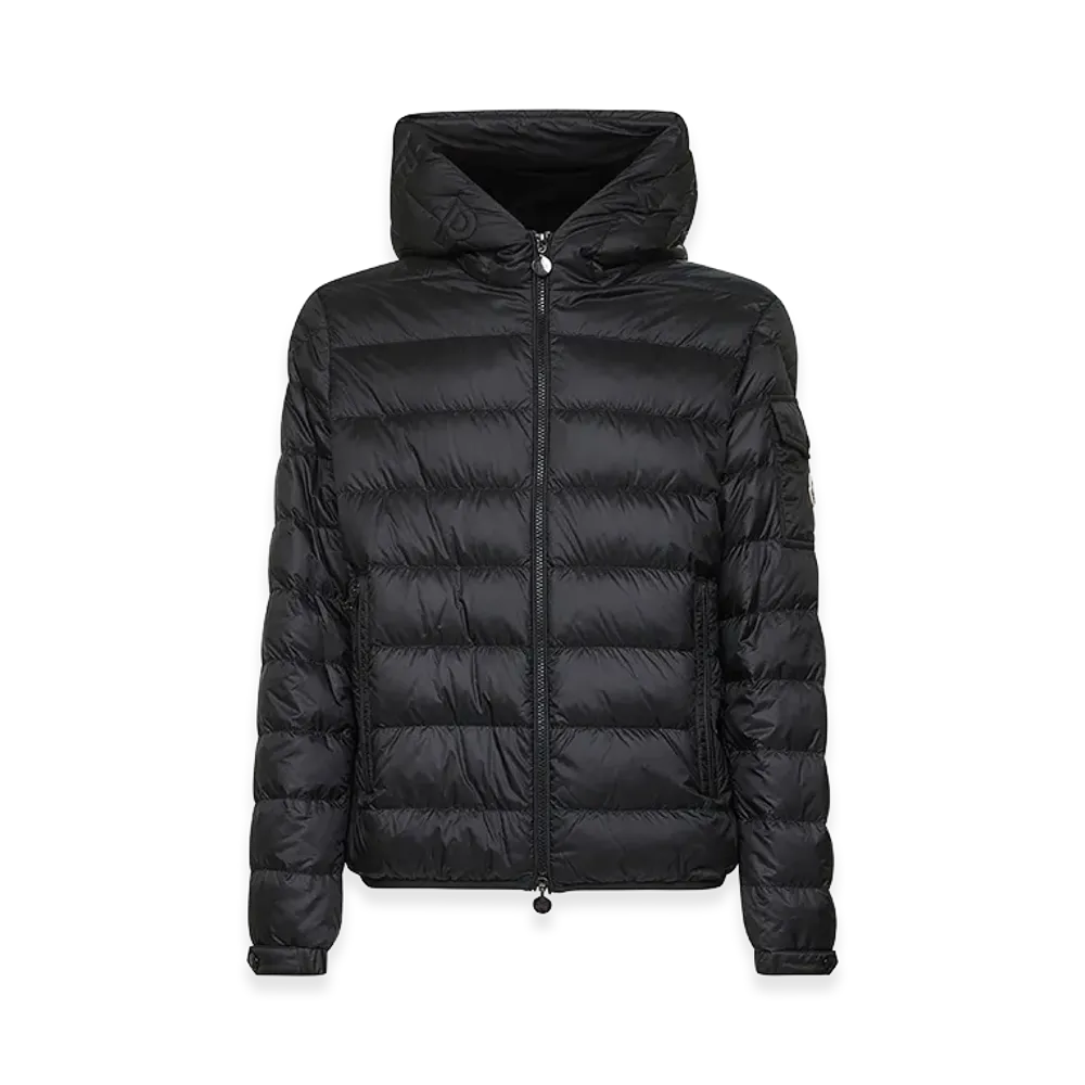 MONCLER Coats "Black/Clear Blue"