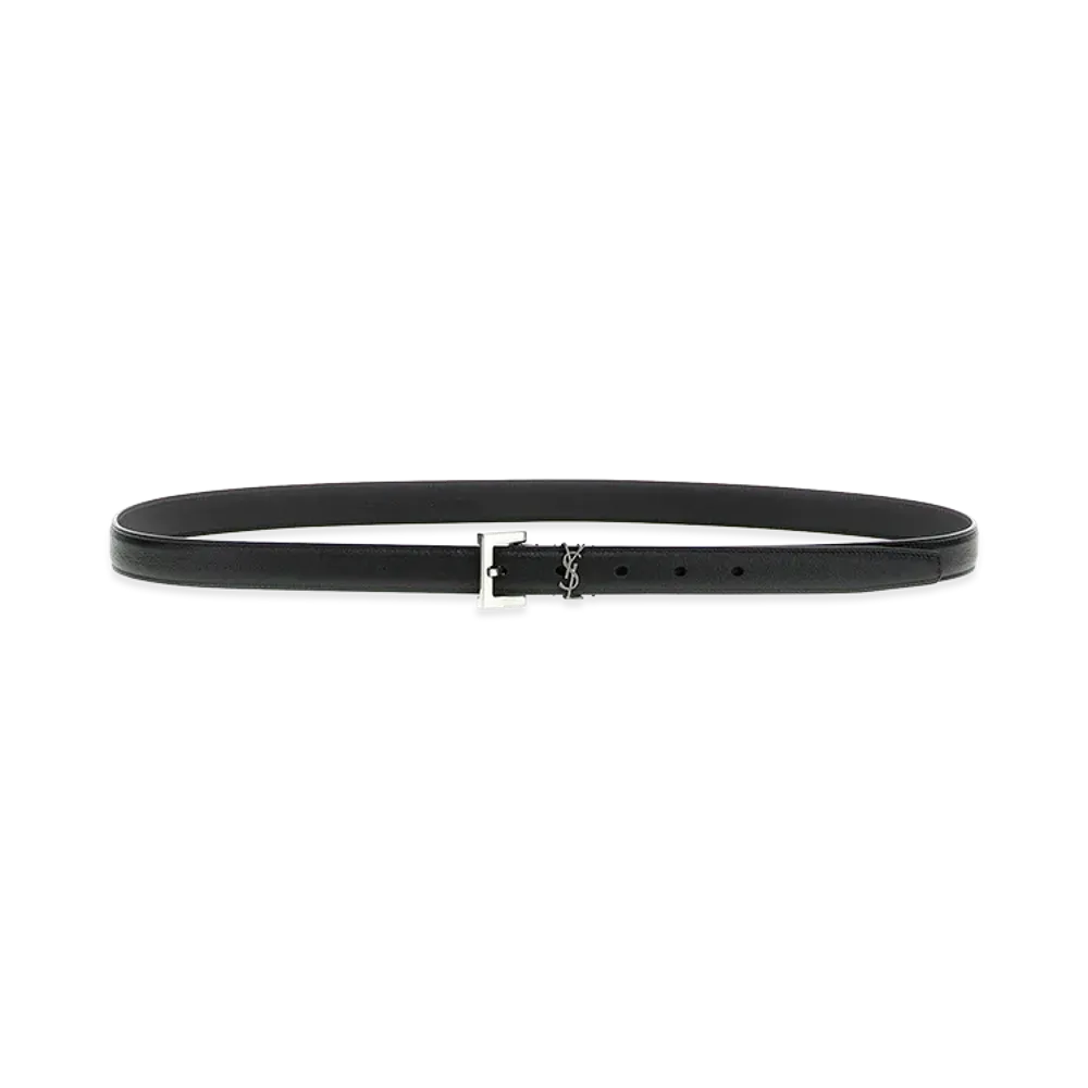 Saint Laurent Cassandre Belt "Black"