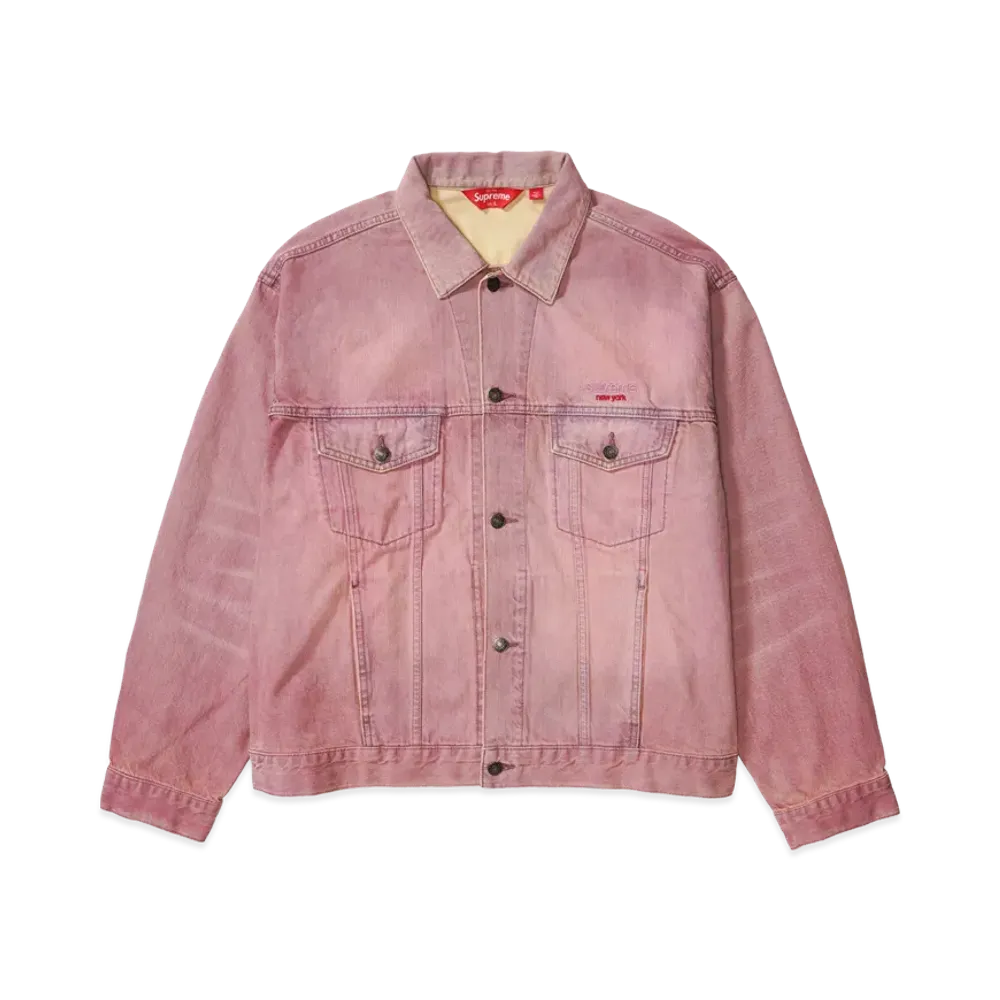 Supreme Denim Trucker Jacket "Overdyed Purple" (26SS)