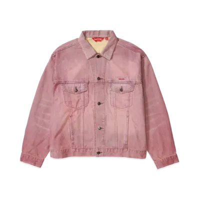 Supreme Denim Trucker Jacket "Overdyed Purple" (26SS)