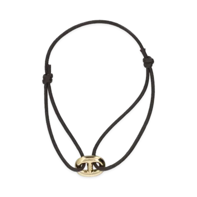 WIND AND SEA x IVXLCDM Mariner Cord Bracelet "Dark Brown Gold"