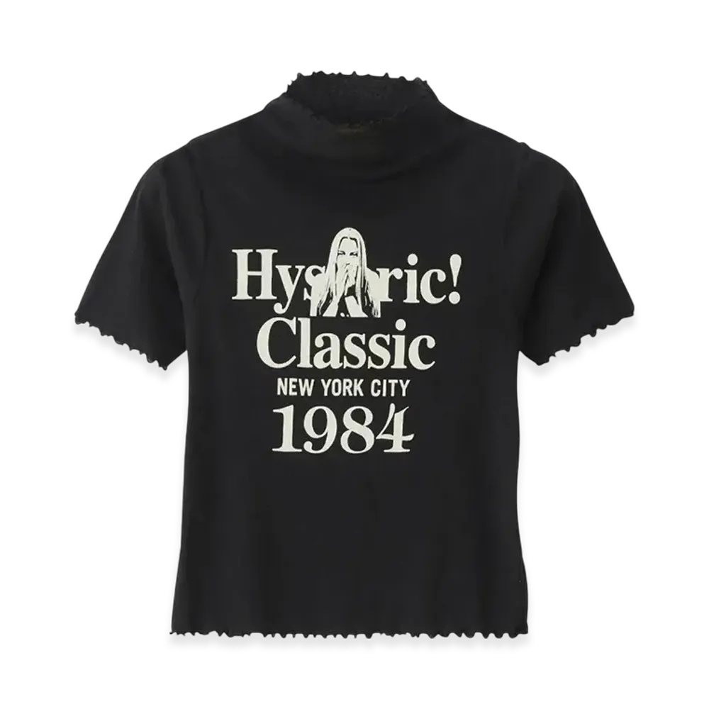 HYSTERIC GLAMOUR Classic 1984 High Neck T-Shirt "Black"