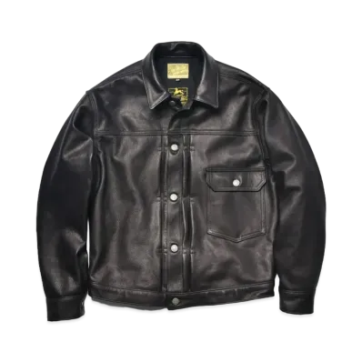 THE REAL McCOY'S Type I Leather Jacket "Black"
