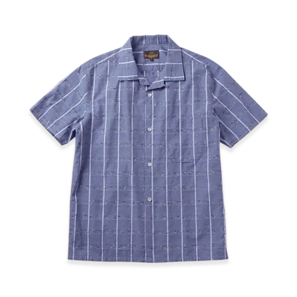RATS Pin Check S/S Shirt "Blue Gray Check"