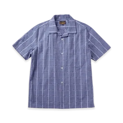 RATS Pin Check S/S Shirt "Blue Gray Check"