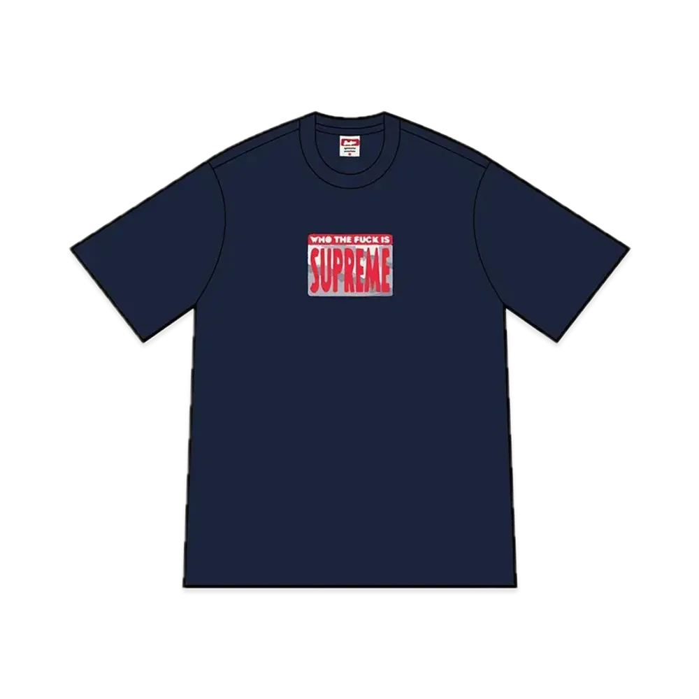 Supreme Who The Fuck Tee "Navy"
