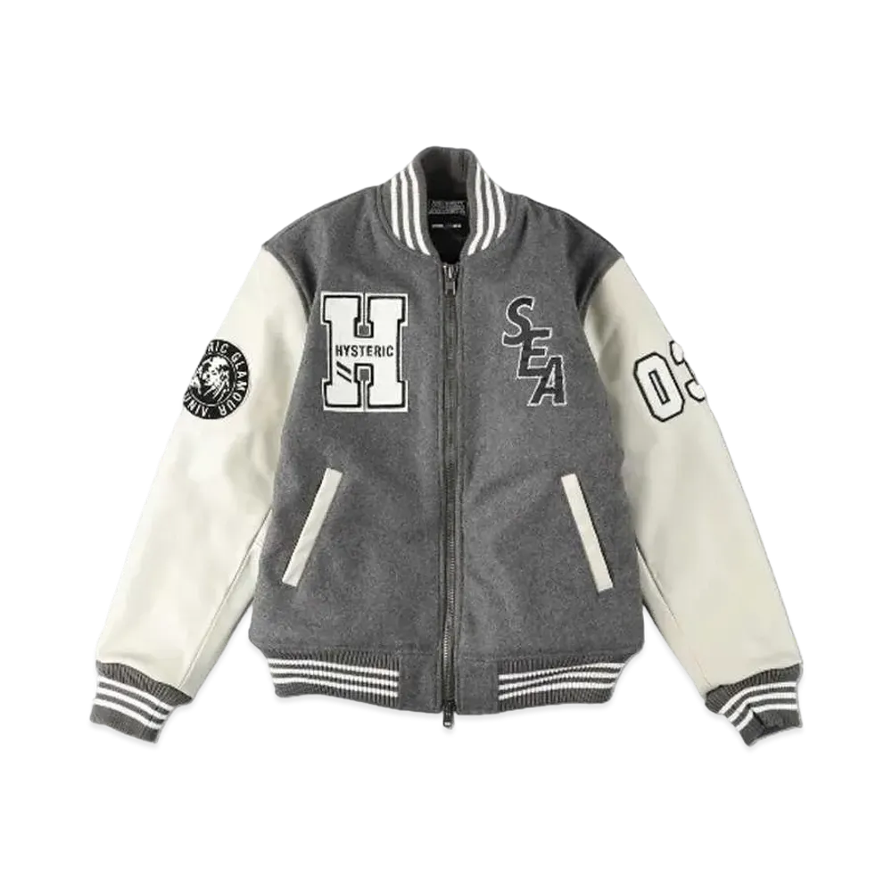 WIND AND SEA x HYSTERIC GLAMOUR Stadium Jumper "Gray"