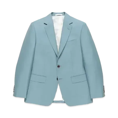 WACKO MARIA SINGLE BREASTED JACKET (IMPOET FABRIC / DOEMEUIL) "Light Blue"