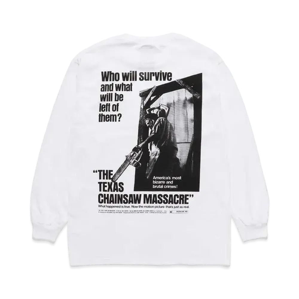 WACKO MARIA THE TEXAS CHAINSAW MASSACRE / LONG SLEEVE T-SHIRT #2 "White"