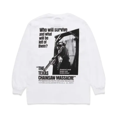 WACKO MARIA THE TEXAS CHAINSAW MASSACRE / LONG SLEEVE T-SHIRT #2 "White"