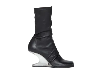 Rick Owens Women's Cantilever 8 Boot "Black/Clear"