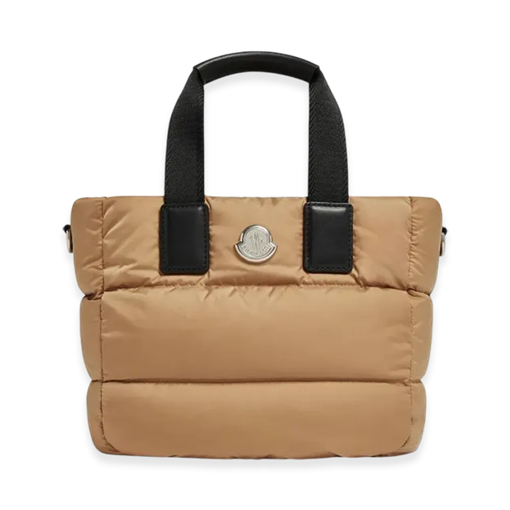 MONCLER Caradoc Water-Repellent Mini Tote Bag "Beige"
