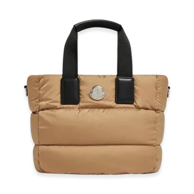 MONCLER Caradoc Water-Repellent Mini Tote Bag "Beige"