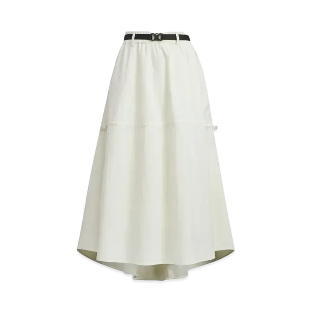 adidas Luxflow Loose-Fit Stretch Woven Skirt "Ivory"