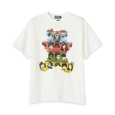 HYSTERIC GLAMOUR x THE ROLLING STONES Fire RS Bear T-Shirt "White"