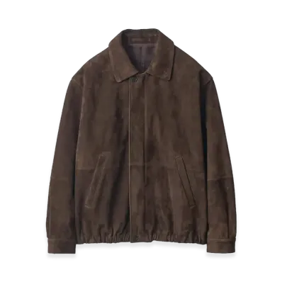 ssstein Goat Suede Zip Jacket "Brown"