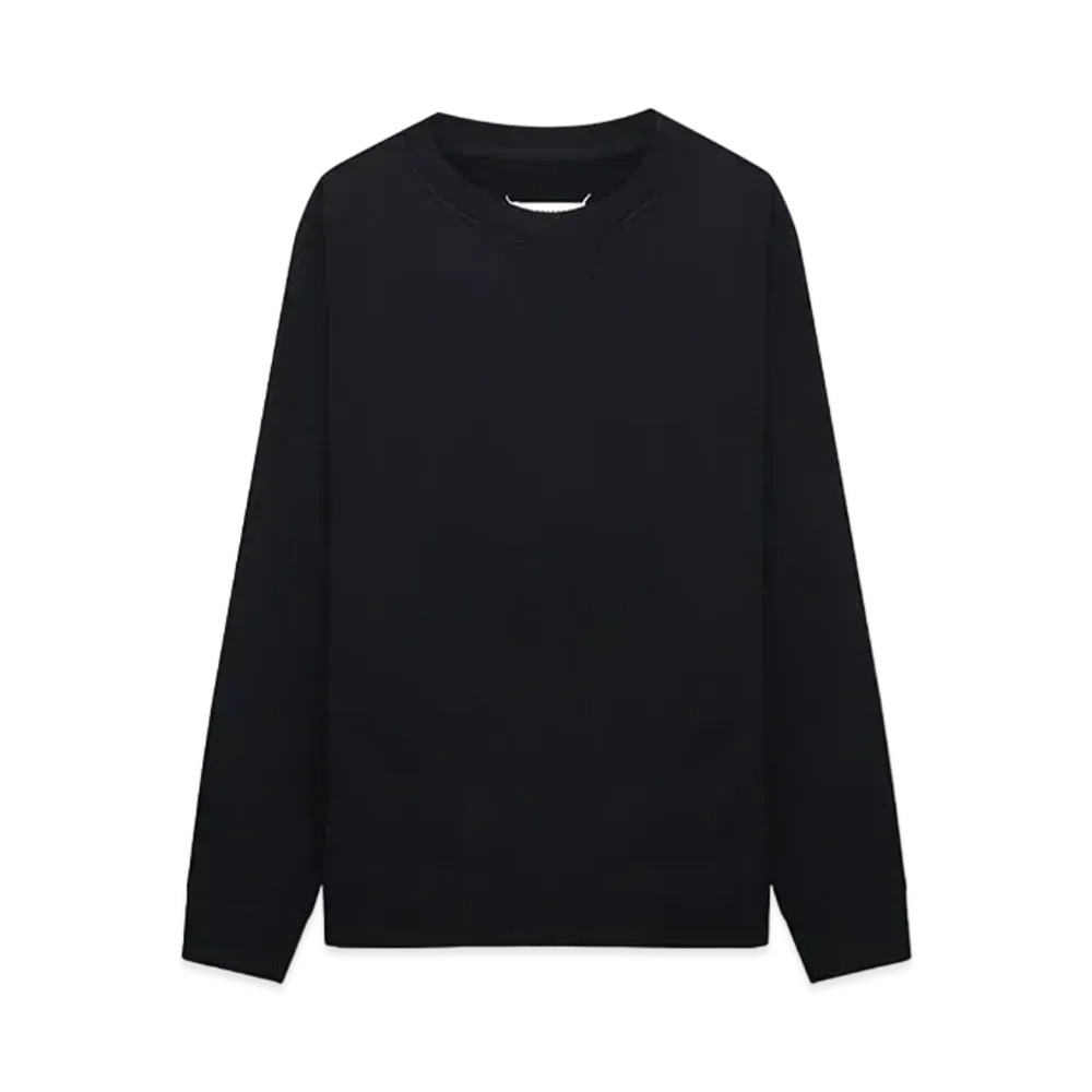 Maison Margiela Crewneck Cotton Sweatshirt "Black"