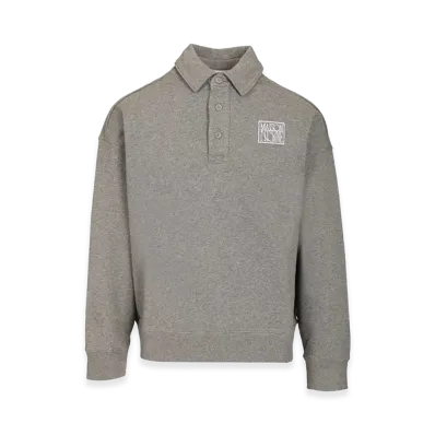 Maison Kitsune Oversized Polo Sweatshirt "Grey"