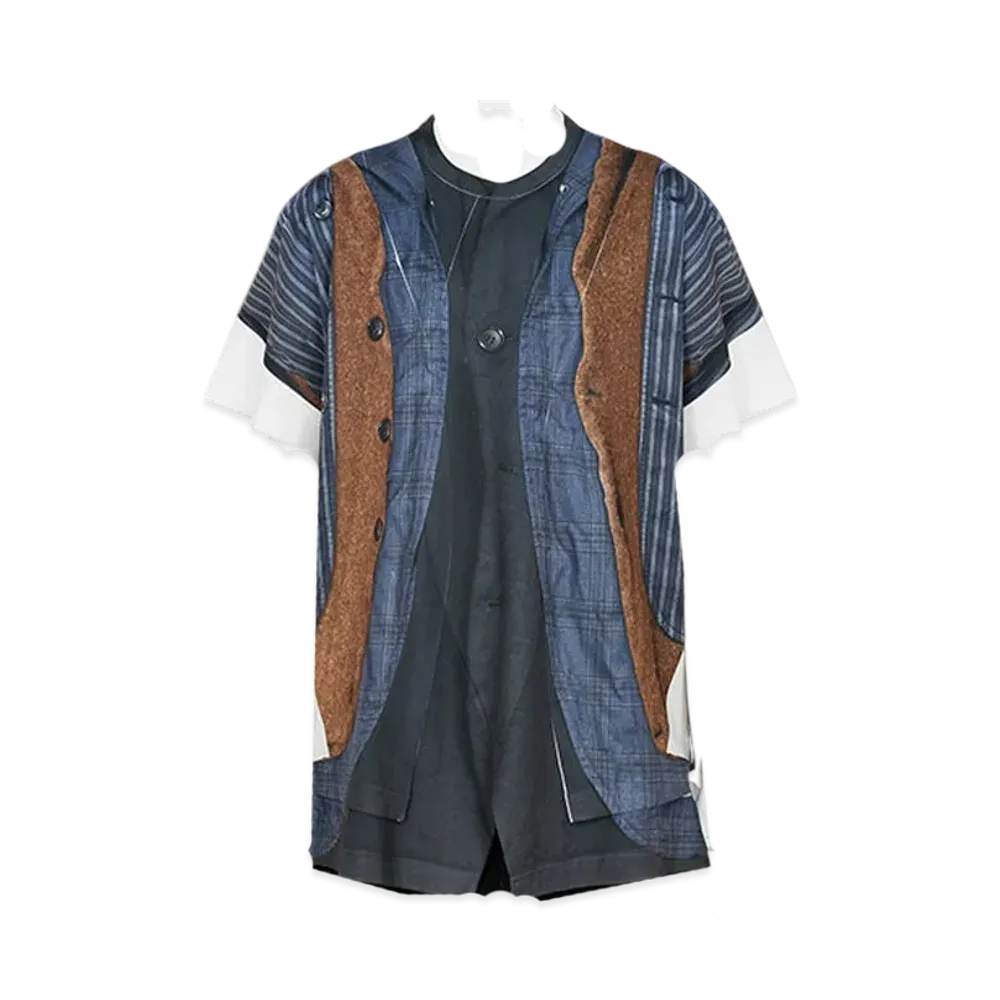 COMME des GARCONS HOMME PLUS Transfer Print Tee Shirt "SageGreen"