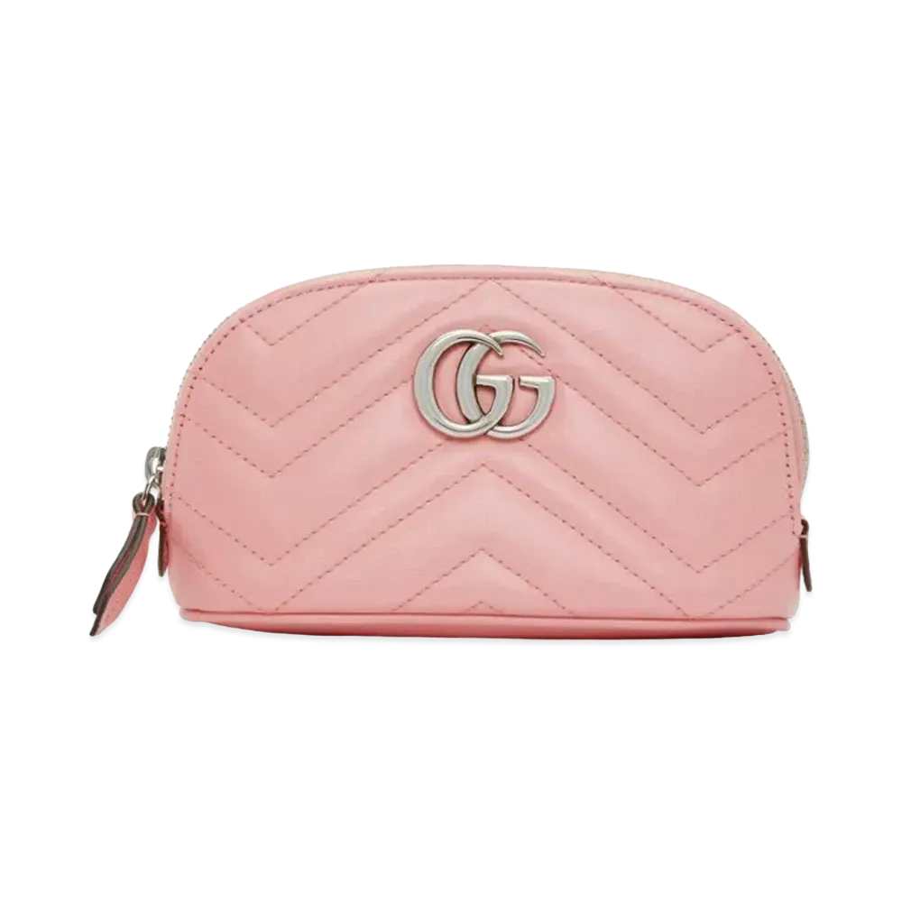 GUCCI GG Marmont Medium Cosmetic Case "Pink"