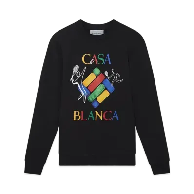 Casablanca Players Diamond Sweatshirt "Black"
