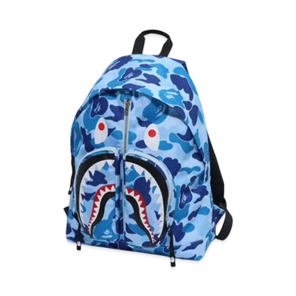 A BATHING APE Abc Camo Shark Daypack "Blue"