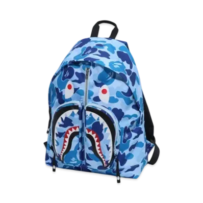A BATHING APE Abc Camo Shark Daypack "Blue"
